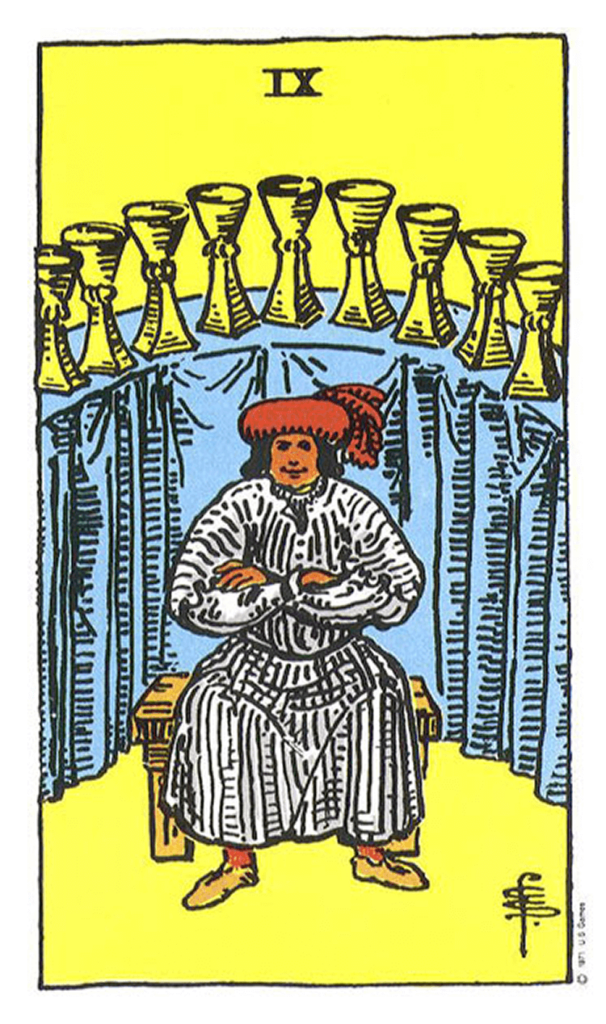 Девятка Кубков в&nbsp;прямом положении