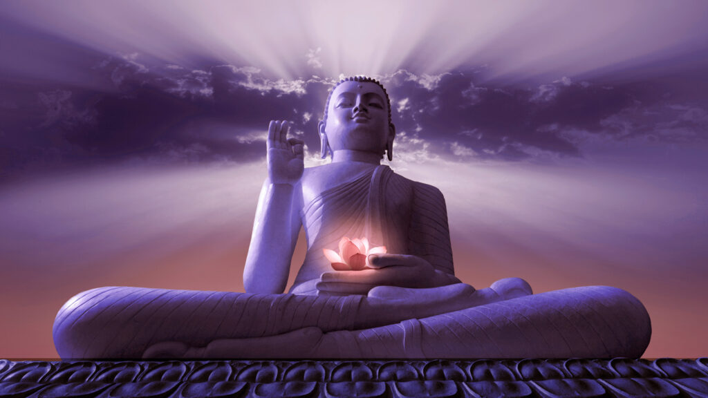 Иллюстрация к статье: Раствориться в&nbsp;нирване: как выглядит буддистский рай