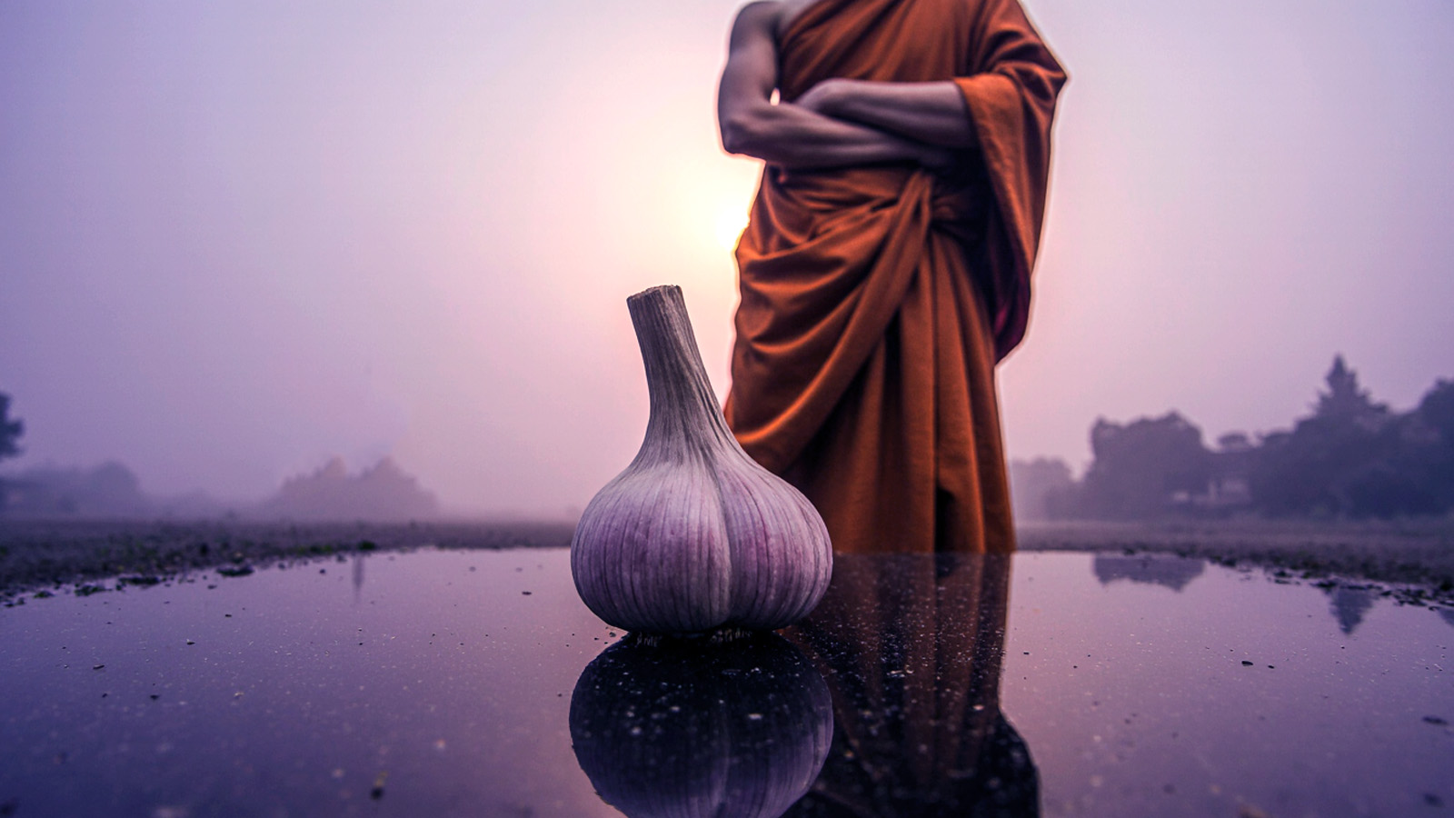 Иллюстрация к статье: Пищевое табу буддистов: почему они не едят чеснок