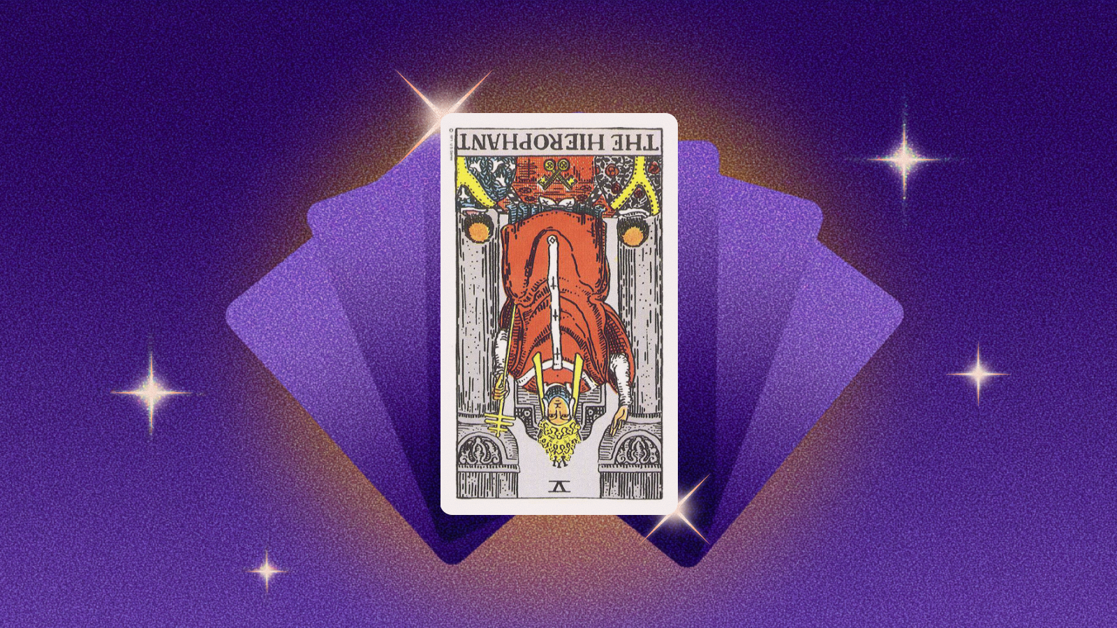 Иллюстрация к статье: Иерофант в перевёрнутом положении