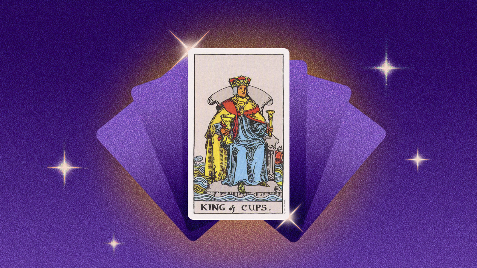 Иллюстрация к статье: Король Кубков в прямом положении