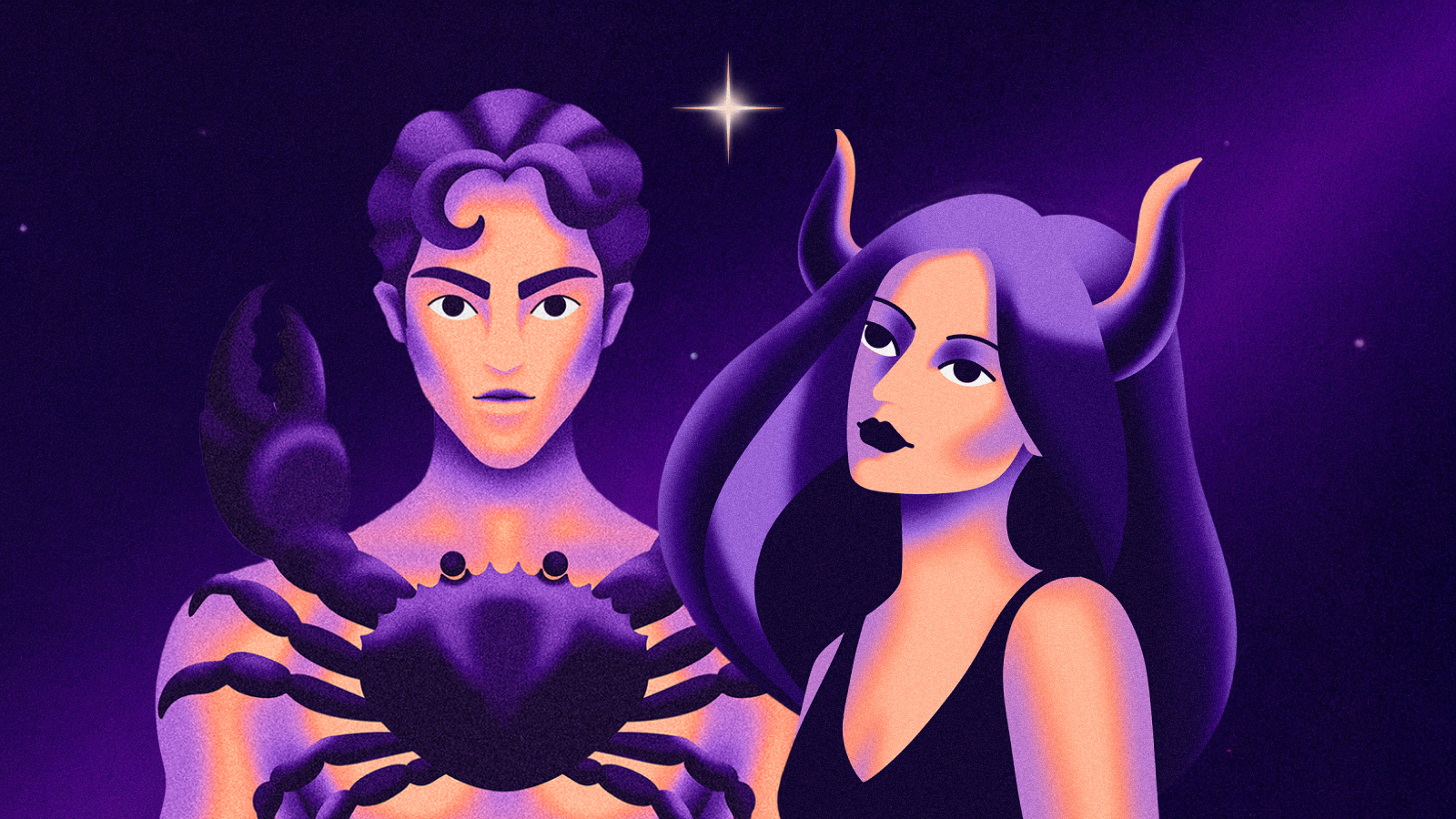 Иллюстрация к статье: Глубокое эмоциональное понимание: совместимость Тельца и Рака